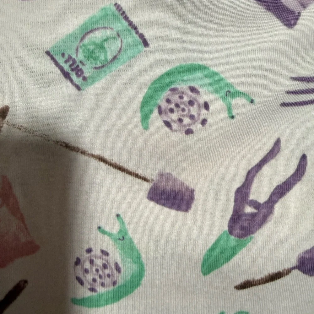 Burt’s Bees Gardening Print Pajama Set - Lavender Trim